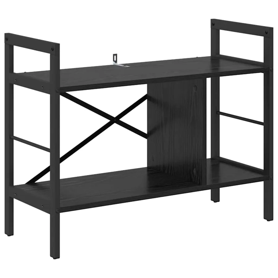 Étagère Chêne noir 75 x 30 x 58,5 cm Bois d'ingénierie - 2