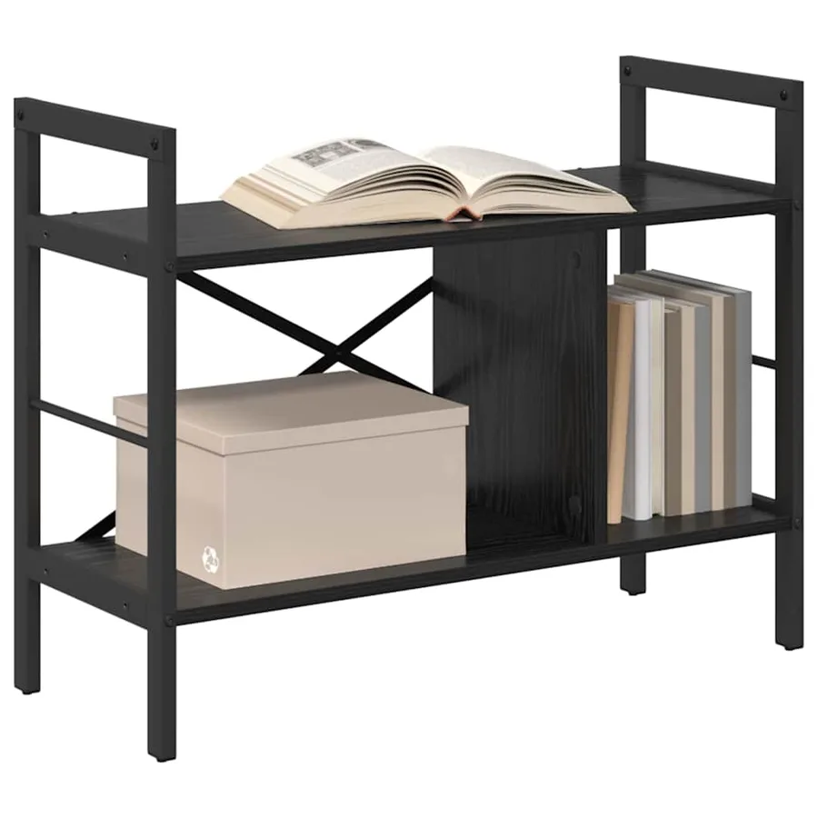 Étagère Chêne noir 75 x 30 x 58,5 cm Bois d'ingénierie - 3