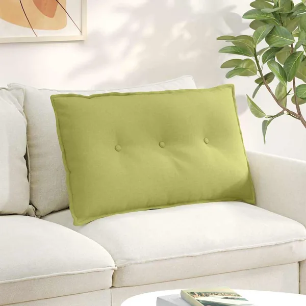 Coussin de Dos Vert clair 80 x 19 x 50 cm tissu