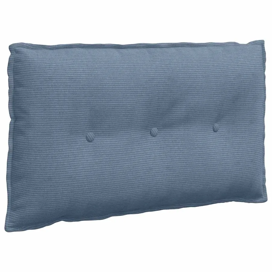 Coussin de Dos Bleu 80 x 50 cm Tissu en velours côtelé - 2