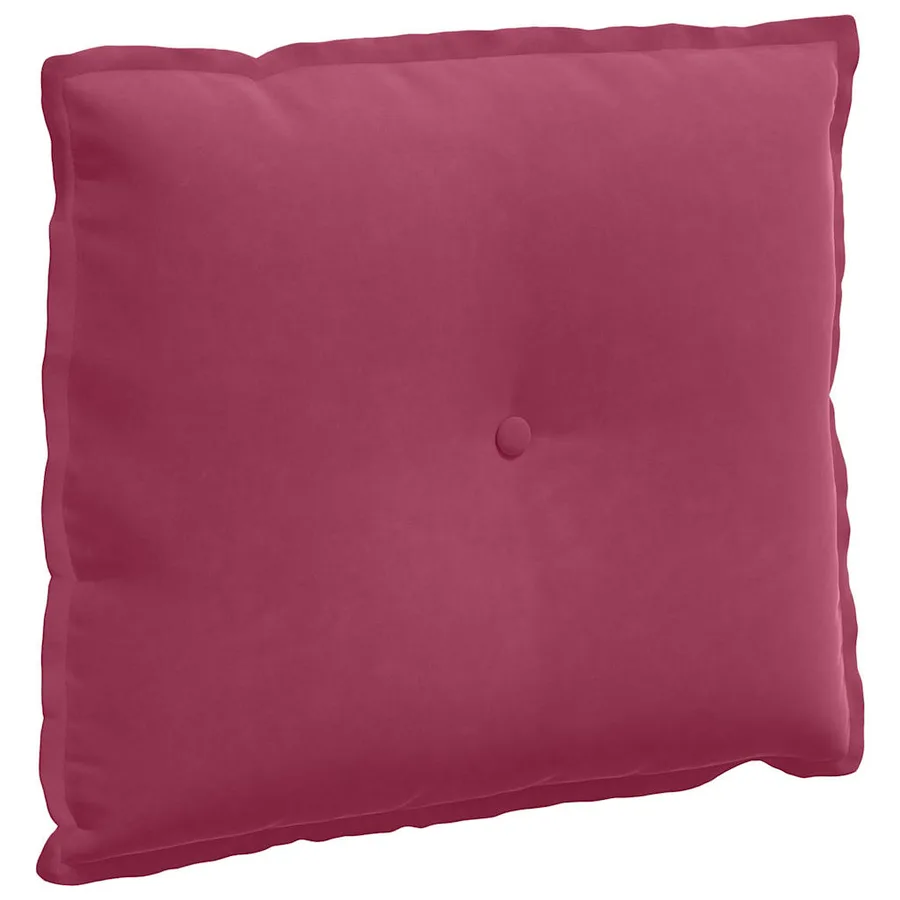 Coussin de Dos Bordeaux 60 x 50 cm Tissu en velours côtelé - 2