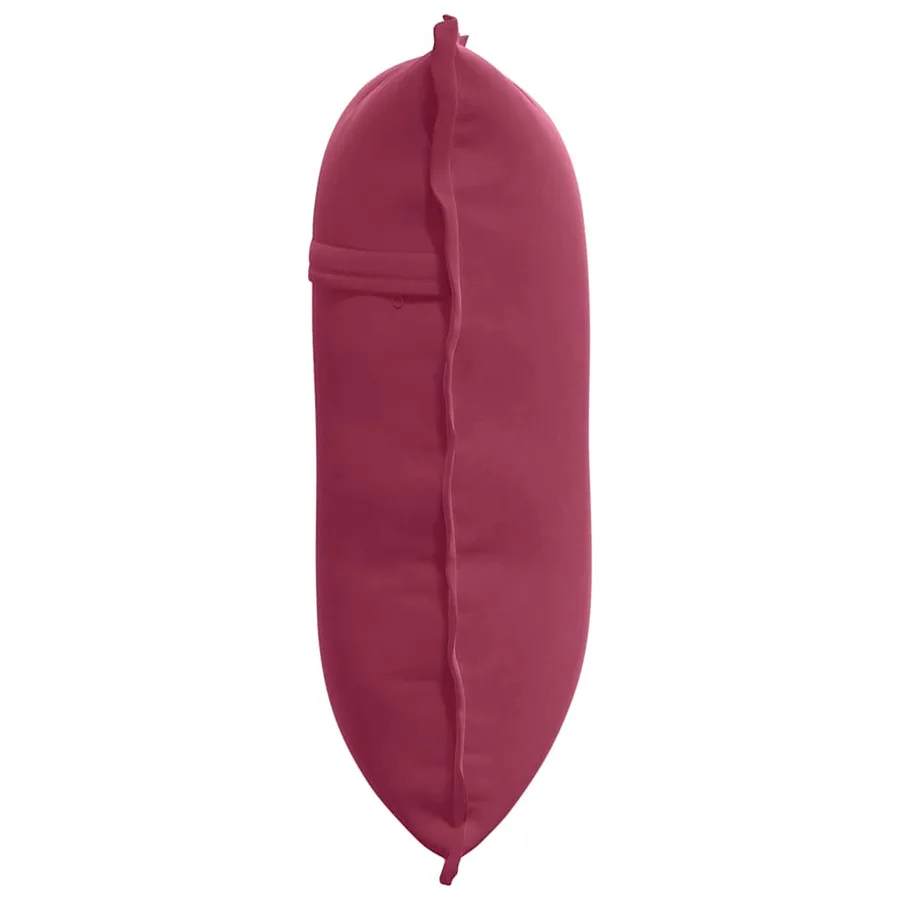 Coussin de Dos Bordeaux 60 x 50 cm Tissu en velours côtelé - 6