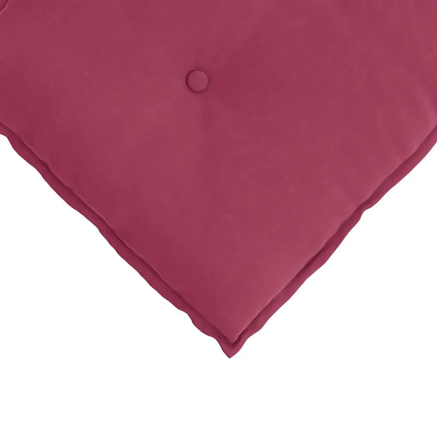Coussin de Dos Bordeaux 60 x 50 cm Tissu en velours côtelé - 7