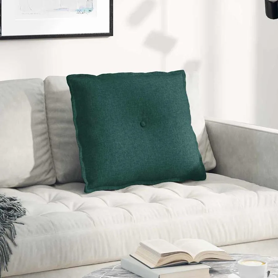 Coussin de Dos Vert foncé 60 x 19 x 50 cm tissu