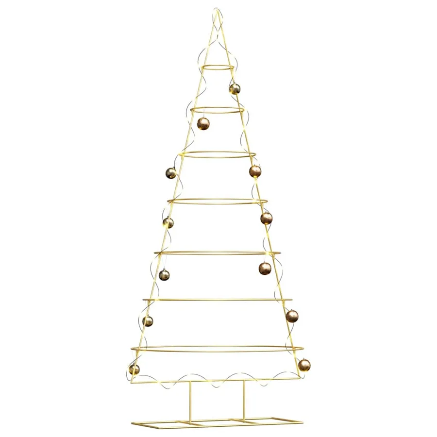 Arbre de Noël en métal Doré 209 cm Acier peint par poudre - 3