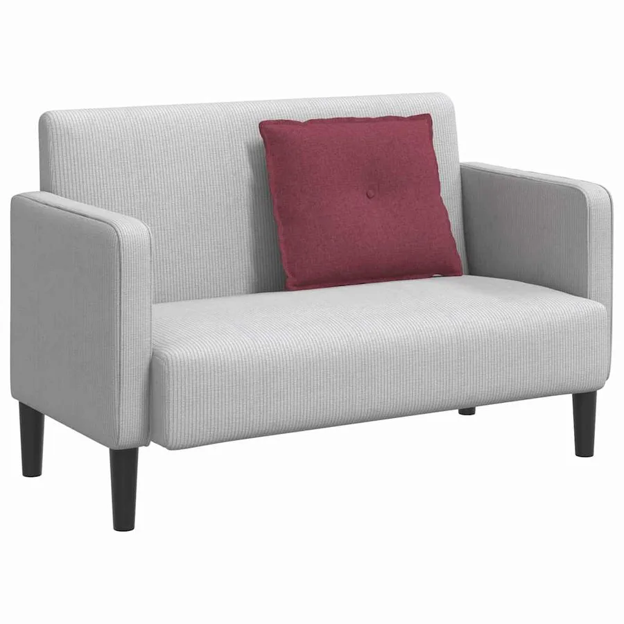 Coussin de Dos Bordeaux 60 x 19 x 50 cm tissu - 3