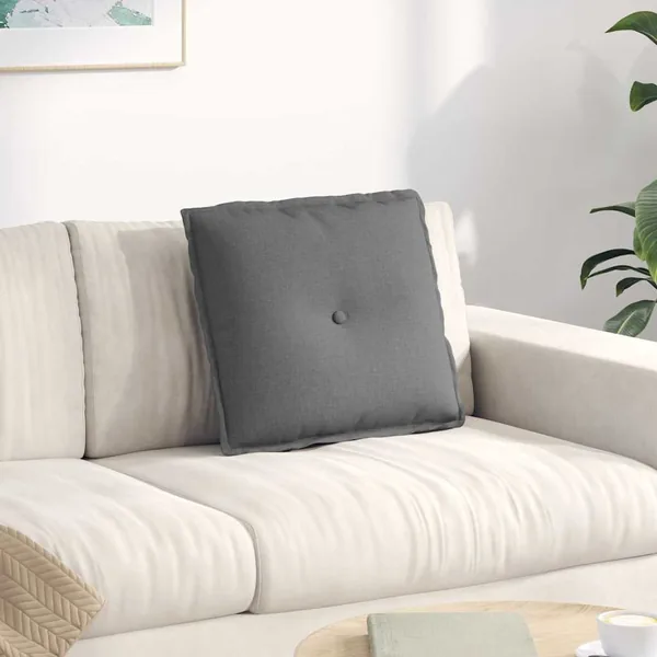 Coussin de Dos Gris foncé 50 x 19 x 45 cm tissu