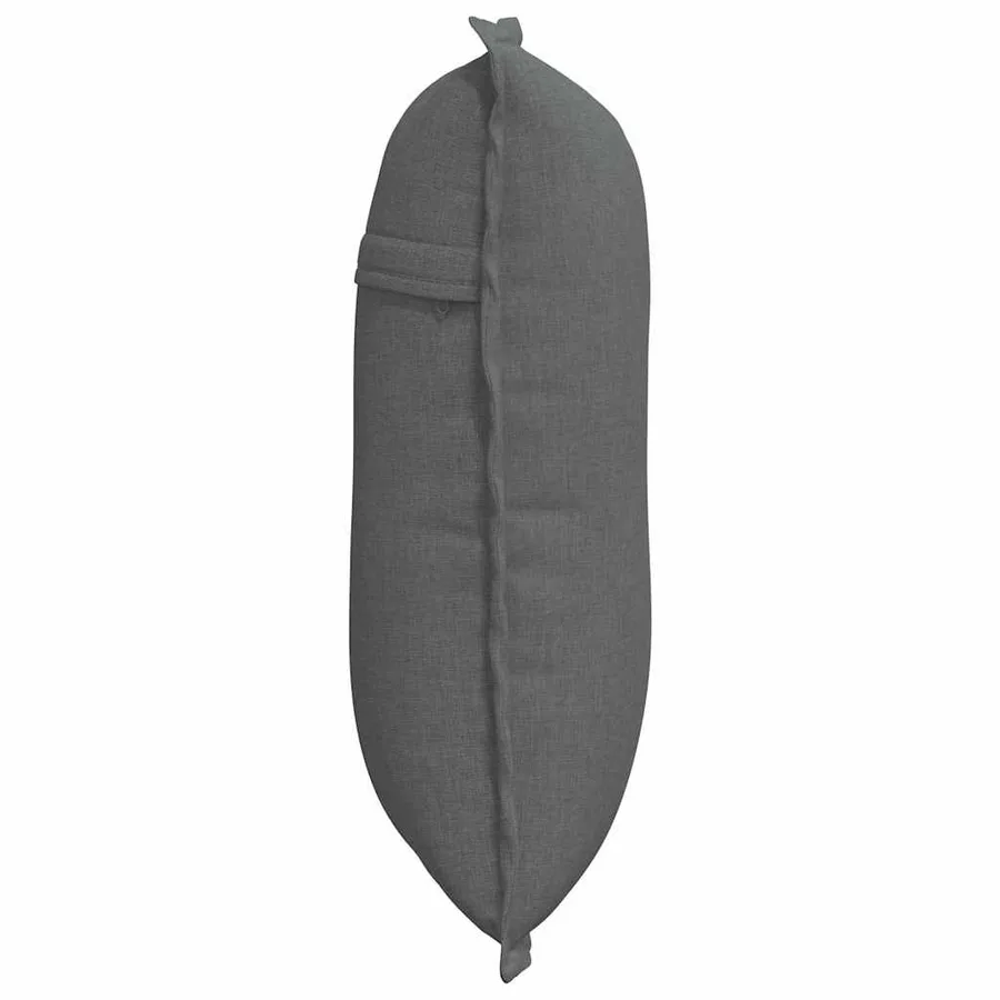 Coussin de Dos Gris foncé 50 x 19 x 45 cm tissu - 6