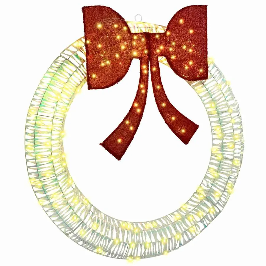 Couronne avec 150 LED Blanc chaud 121 x 121 x 10 cm PET - 2