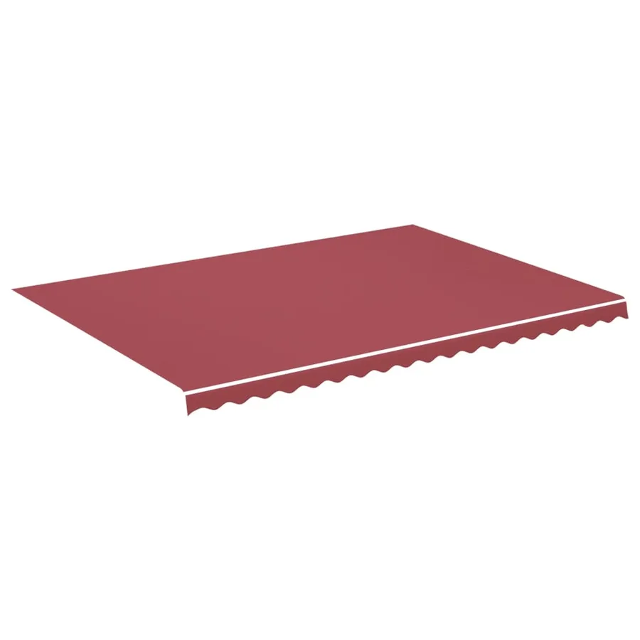 Tissu de remplacement pour auvent bordeaux rouge 5x3,5 m polyester - 2