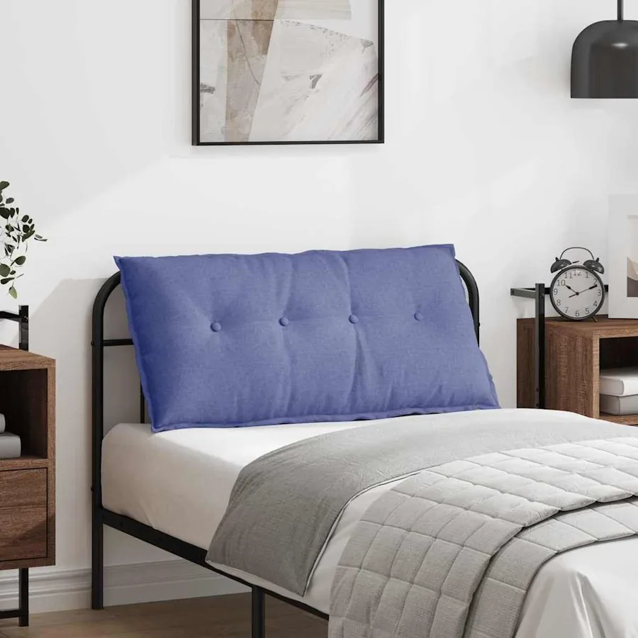 Coussin de Dos Bleu denim 100 x 19 x 50 cm tissu