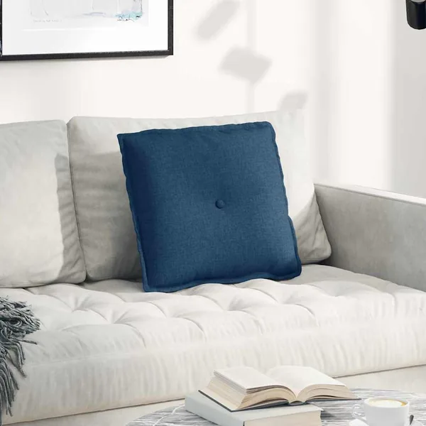 Coussin de Dos Bleu 50 x 19 x 45 cm tissu