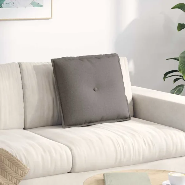 Coussin de Dos Taupe 50 x 19 x 45 cm tissu