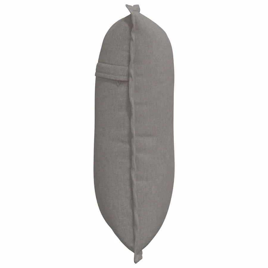Coussin de Dos Taupe 50 x 19 x 45 cm tissu - 6