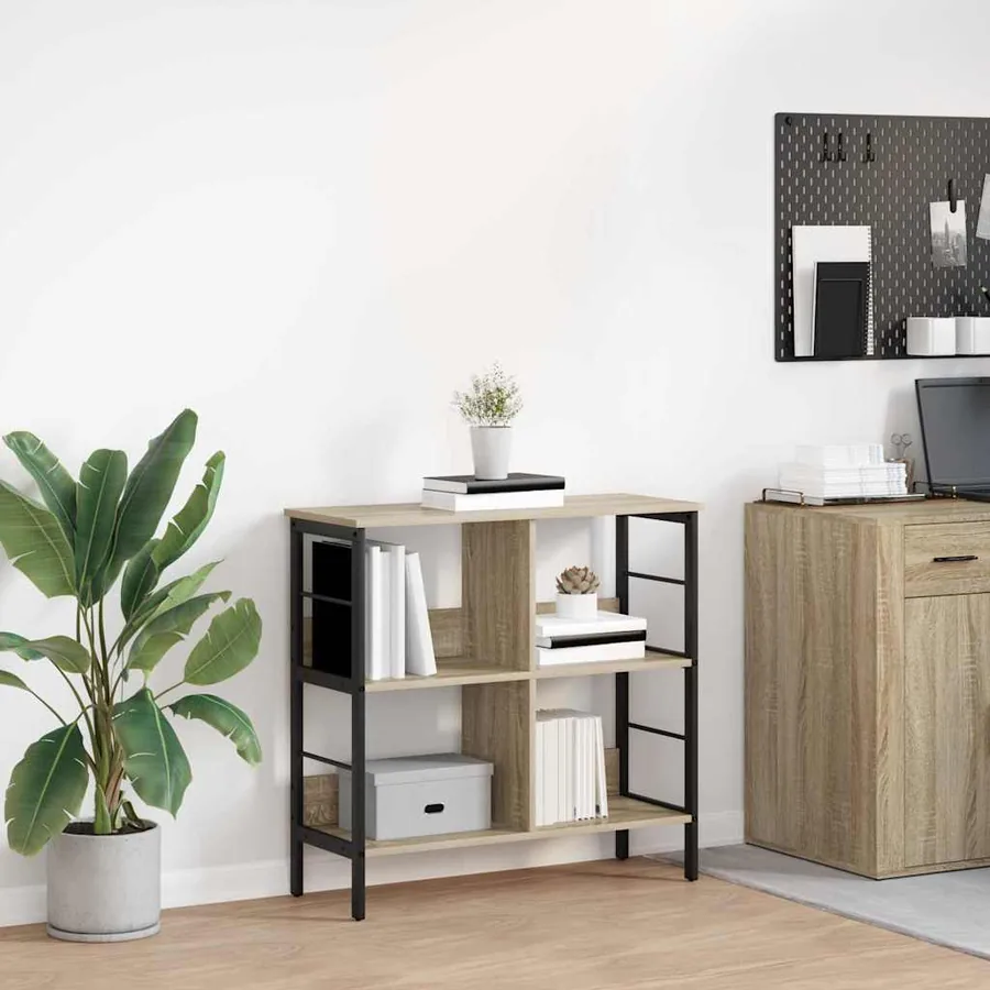 Étagère Chêne Sonoma 82 x 32 x 79 cm Bois d'ingénierie
