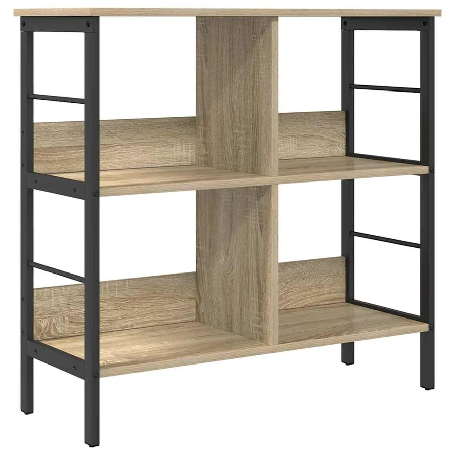 Étagère Chêne Sonoma 82 x 32 x 79 cm Bois d'ingénierie - 2