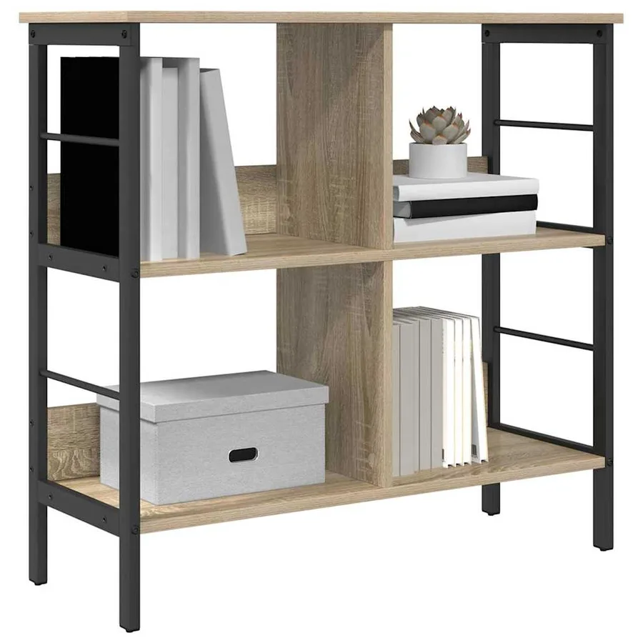 Étagère Chêne Sonoma 82 x 32 x 79 cm Bois d'ingénierie - 3