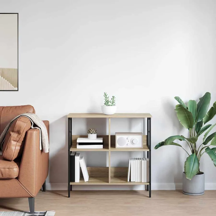 Étagère Chêne Sonoma 82 x 32 x 79 cm Bois d'ingénierie - 4
