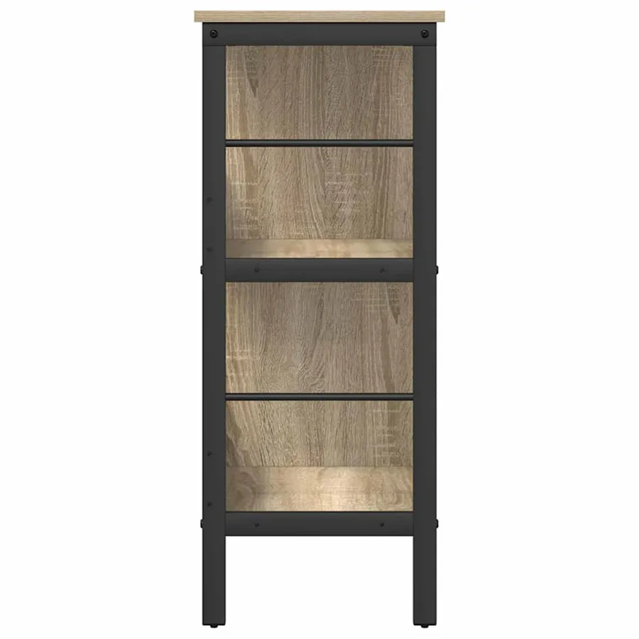 Étagère Chêne Sonoma 82 x 32 x 79 cm Bois d'ingénierie - 6