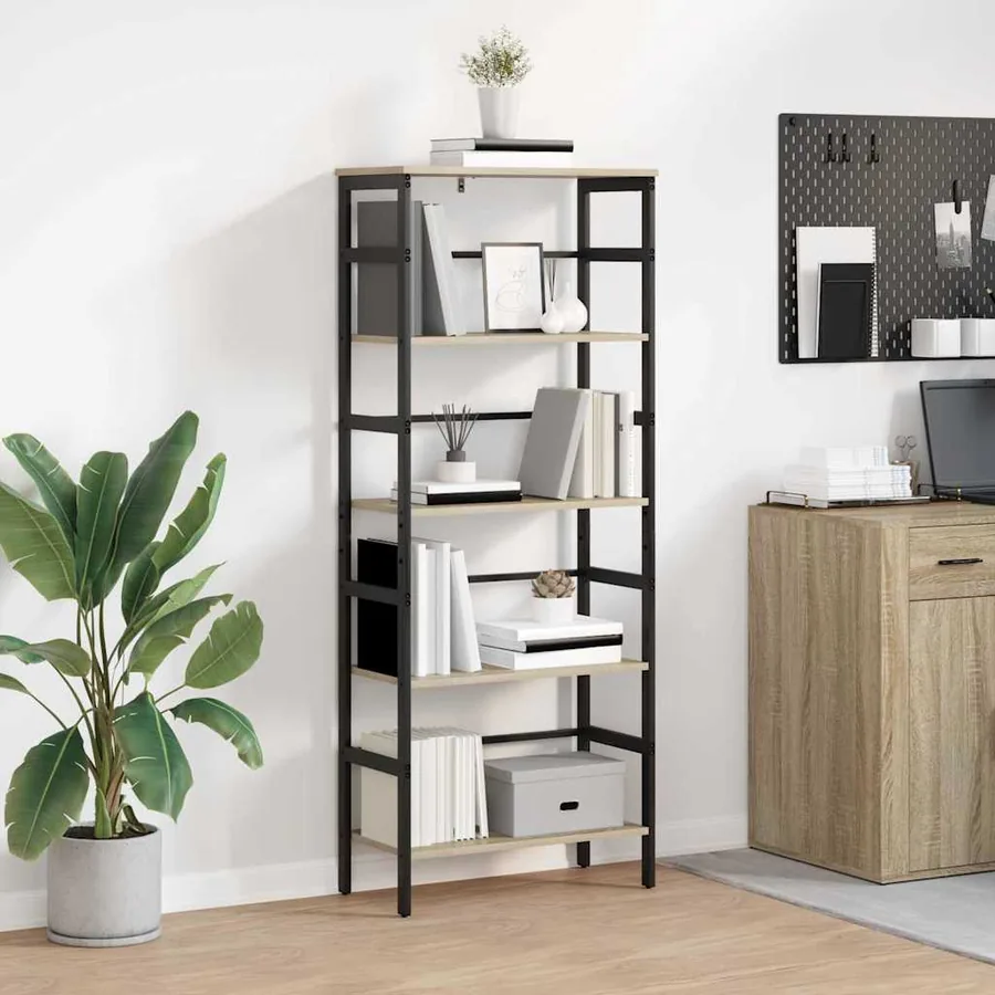 Étagère Chêne Sonoma 60 x 29,5 x 149 cm Bois d'ingénierie