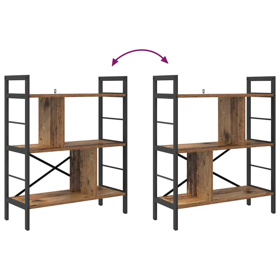 Étagère Bois Ancien 75 x 30 x 91 cm Bois d'ingénierie - 8