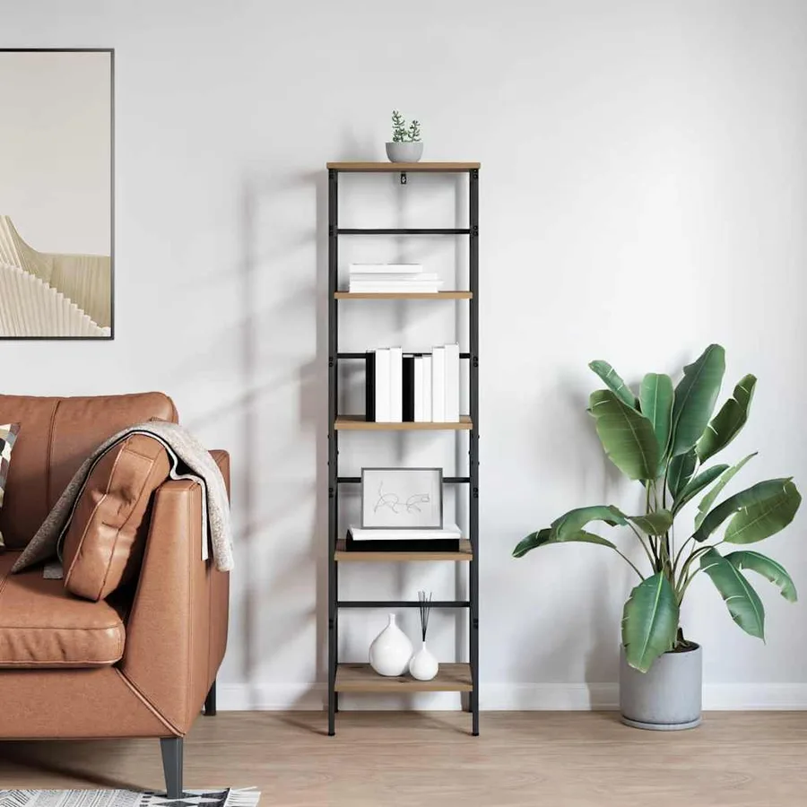 Étagère 4 niveaux 40 x 29,5 x 149 cm Bois d'ingénierie - 4