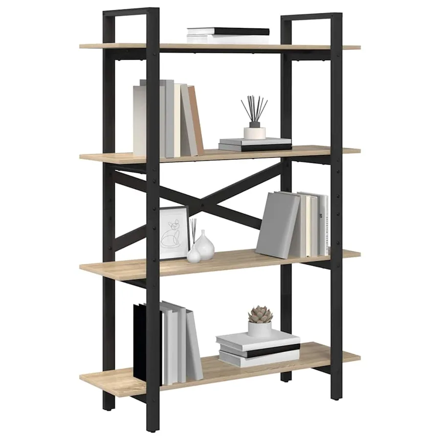 Étagère Chêne Sonoma 100 x 33,5 x 140 cm Bois d'ingénierie - 3