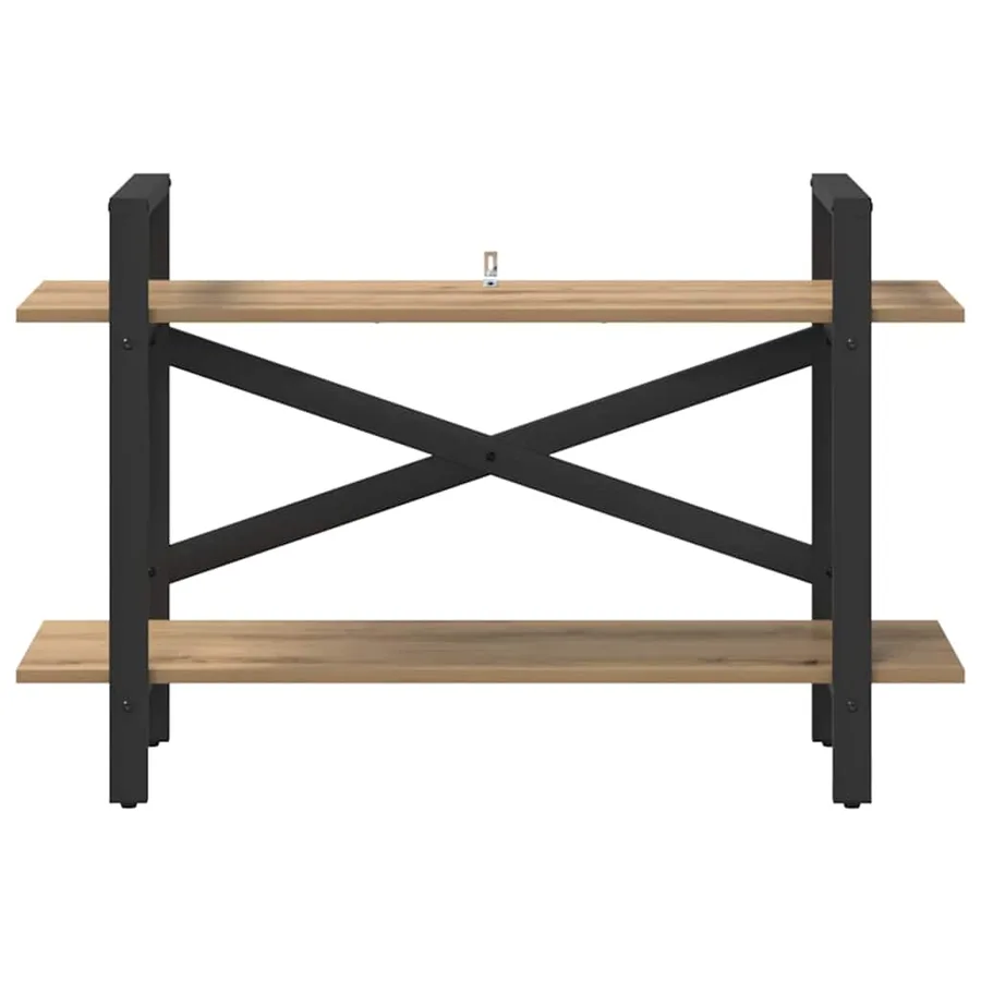 Étagère 2 niveaux 100 x 33,5 x 64 cm Bois d'ingénierie - 5