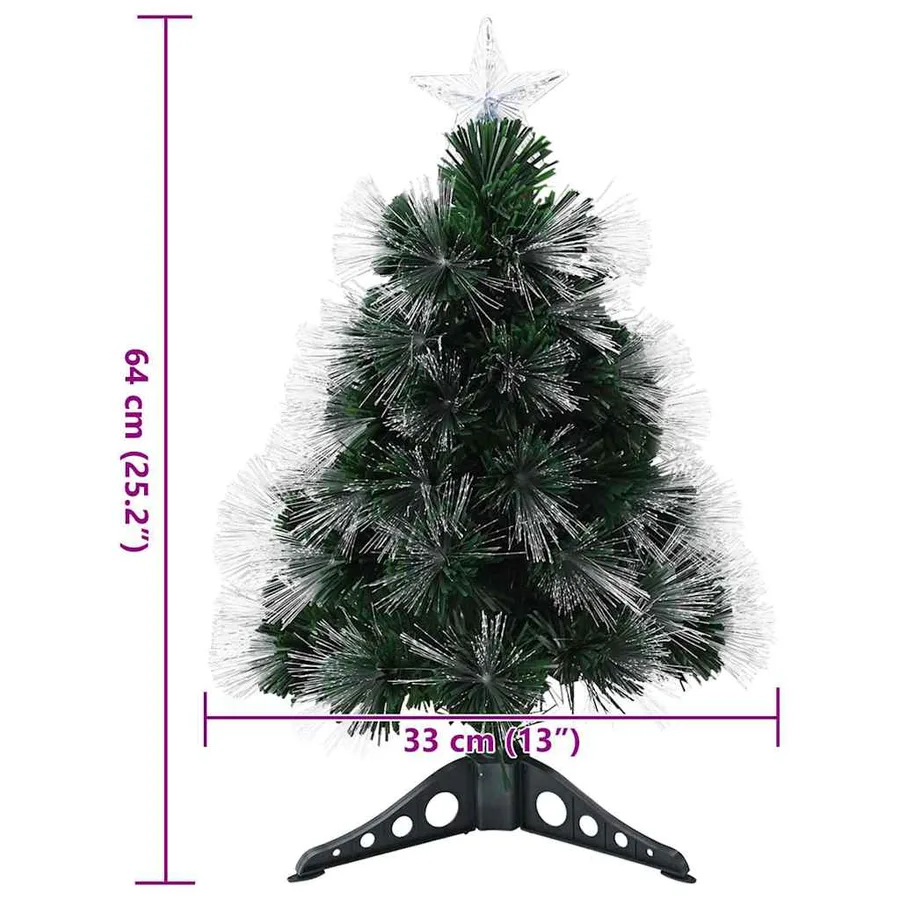 Sapin de Noël artificiel avec 50 LED Vert 64 cm PVC - 12