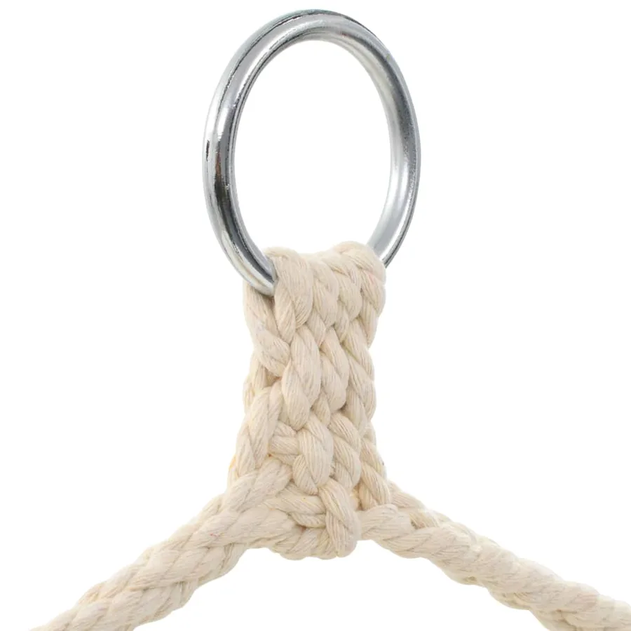 Hamac couleur crème 185 x 125 cm - 4