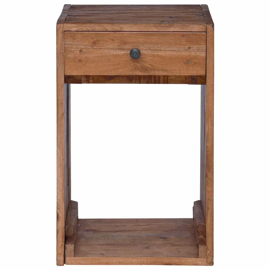 Table de chevet Marron 63 x 30 x 79 cm Bois de Mahogany Massif - 5
