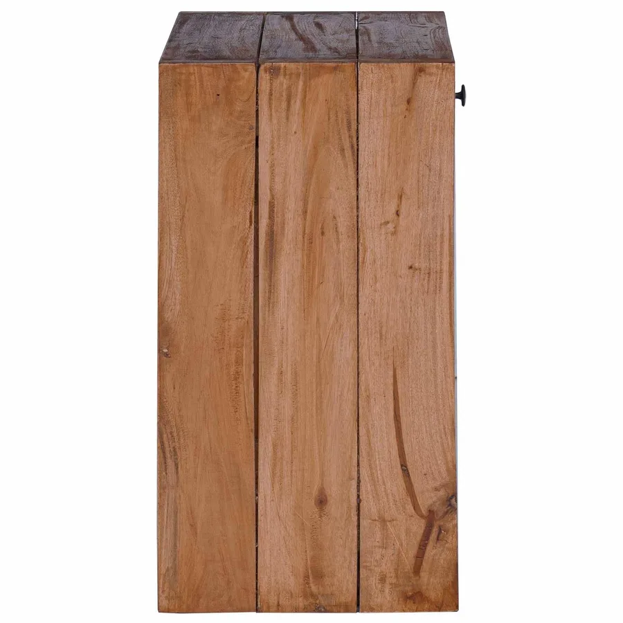 Table de chevet Marron 63 x 30 x 79 cm Bois de Mahogany Massif - 6