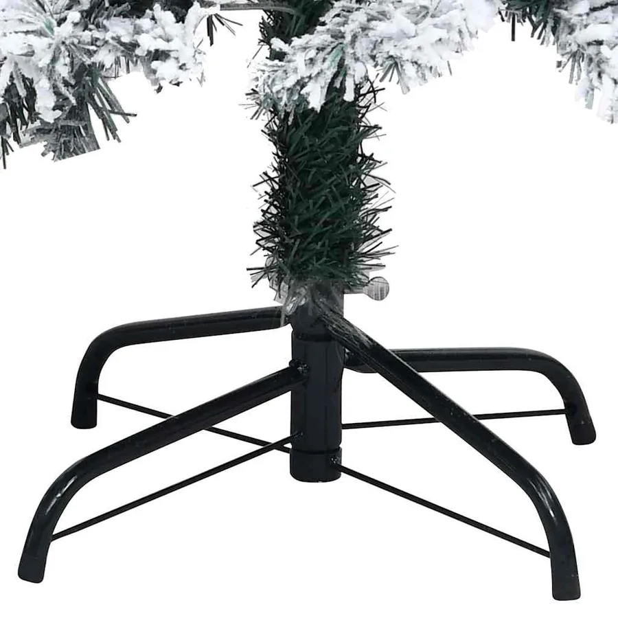 Sapin de Noël artificiel Blanc 210 cm PVC, Acier et Plastique - 12