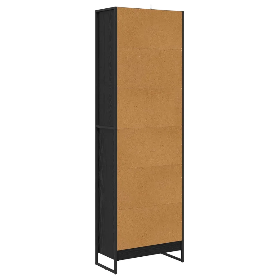 Bibliothèque 60 x 30 x 189,5 cm Bois d'ingénierie Chêne noir - 7