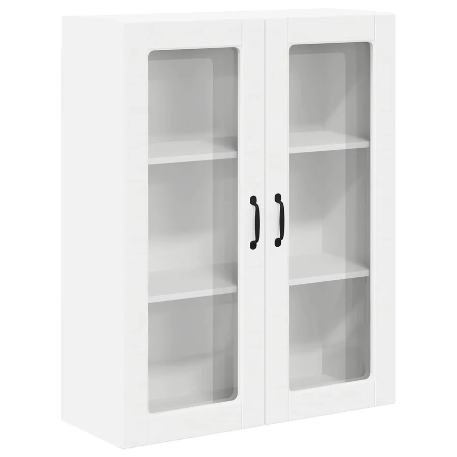 Cabinet en verre mural LUCCA Blanc 80 x 31 x 100 cm - 2