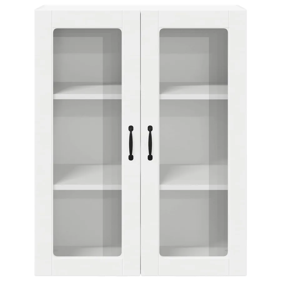 Cabinet en verre mural LUCCA Blanc 80 x 31 x 100 cm - 6