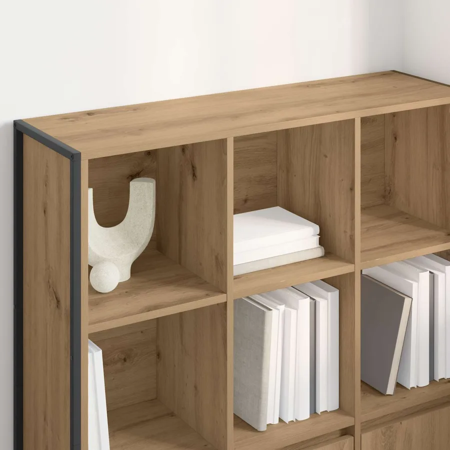 Bibliothèque 99,5 x 30 x 108 cm Bois d'ingénierie Chêne artisan - 4