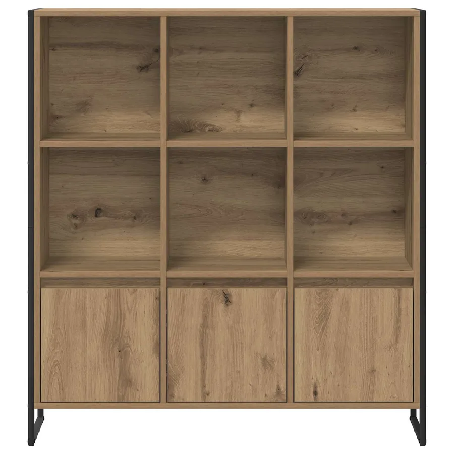 Bibliothèque 99,5 x 30 x 108 cm Bois d'ingénierie Chêne artisan - 6