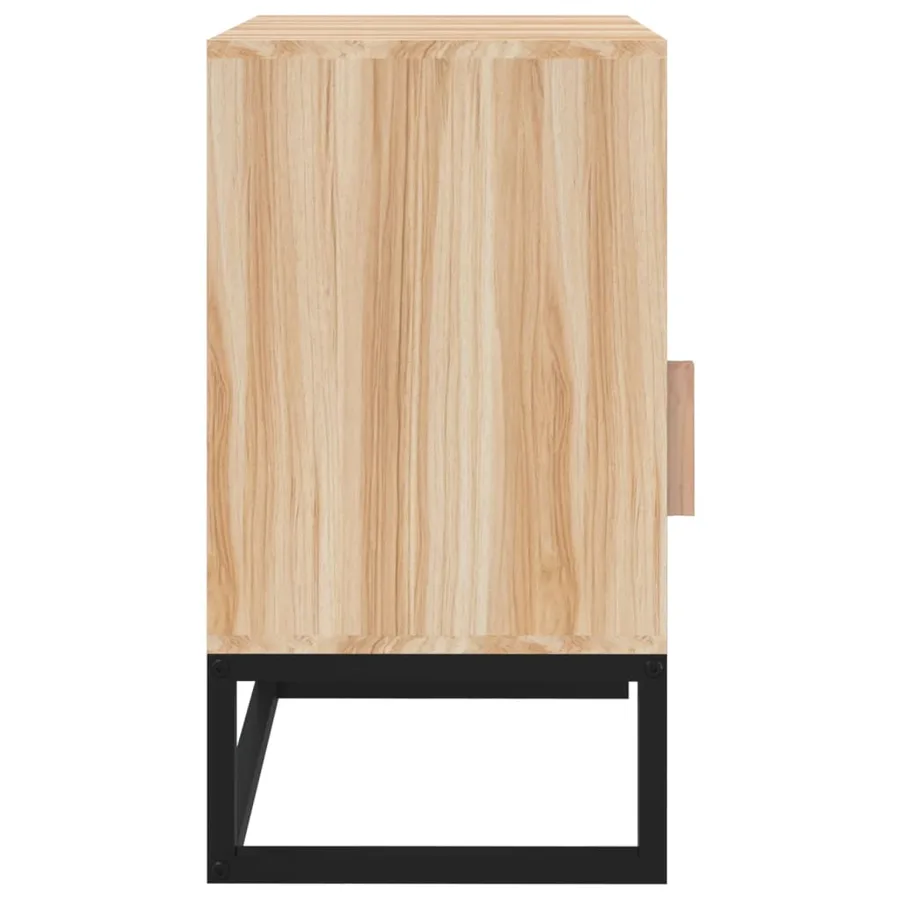 Table de chevet 40x30x55,5 cm bois d’ingénierie et fer - 7