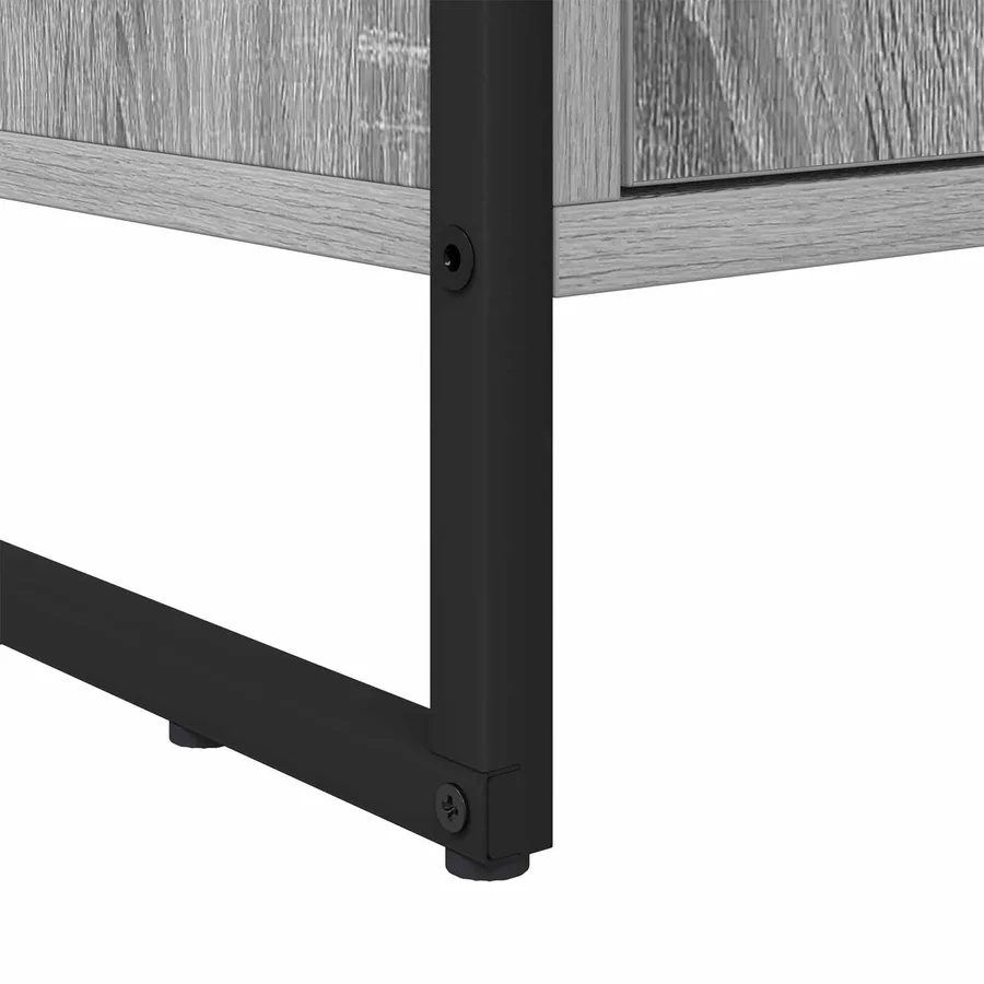 Bibliothèque 99,5 x 30 x 108 cm Bois d'ingénierie Gris Sonoma - 10