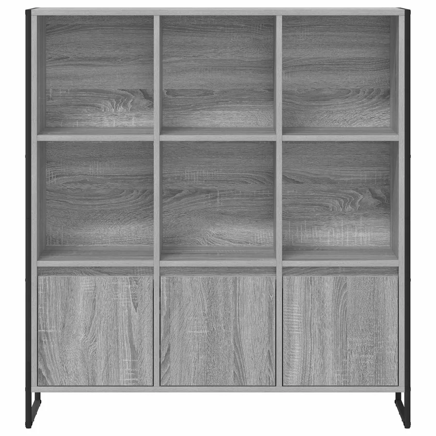 Bibliothèque 99,5 x 30 x 108 cm Bois d'ingénierie Gris Sonoma - 6