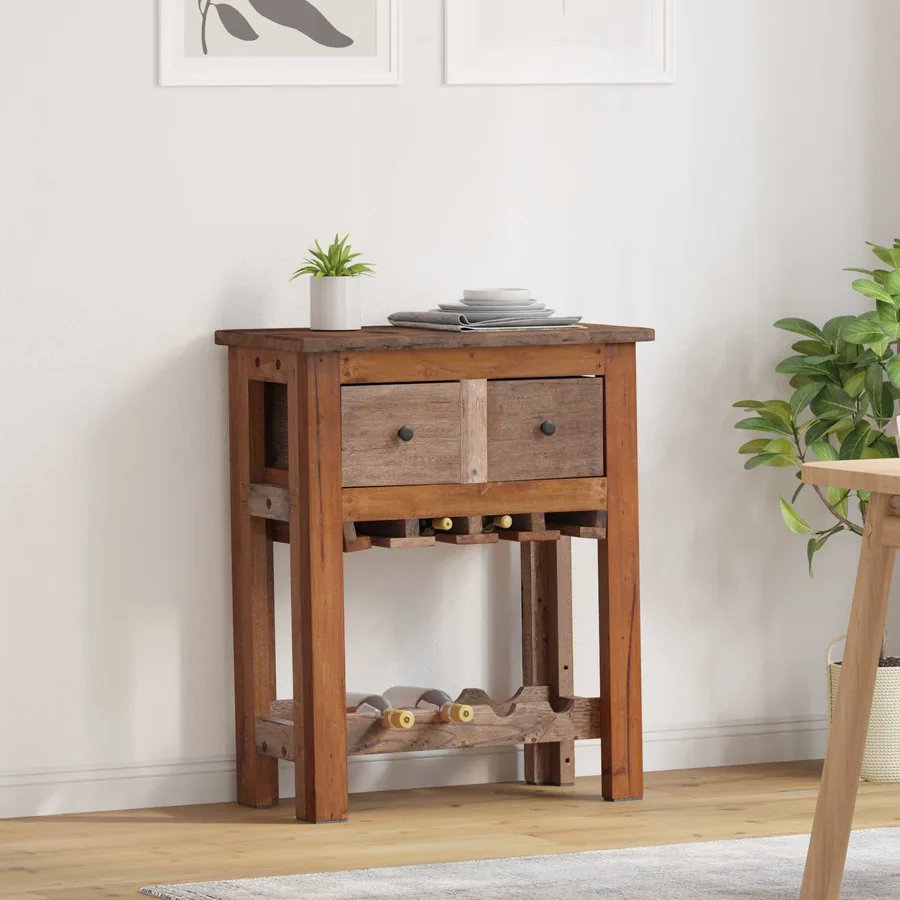 Armoire Marron 60 x 30 x 70 cm Bois Recyclé Solide
