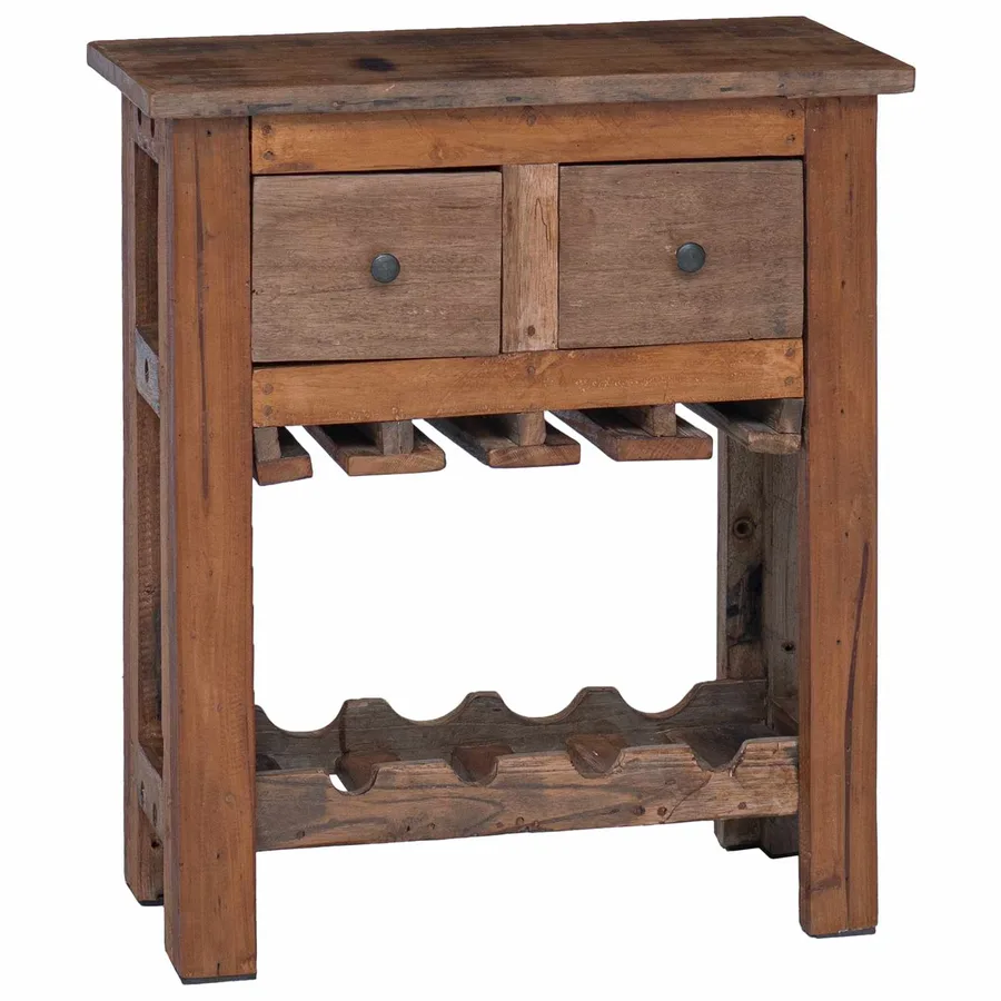 Armoire Marron 60 x 30 x 70 cm Bois Recyclé Solide - 2