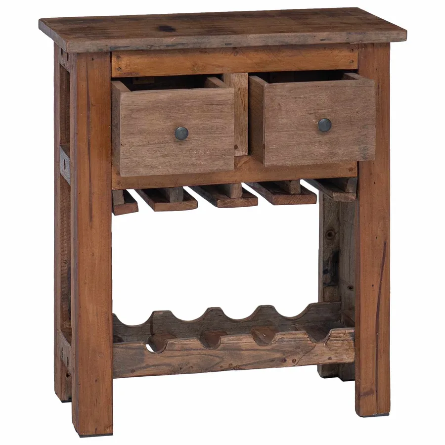 Armoire Marron 60 x 30 x 70 cm Bois Recyclé Solide - 3