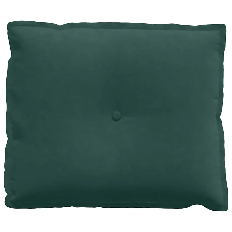 Coussin de Dos Vert foncé 60 x 50 cm Tissu en velours côtelé - 5