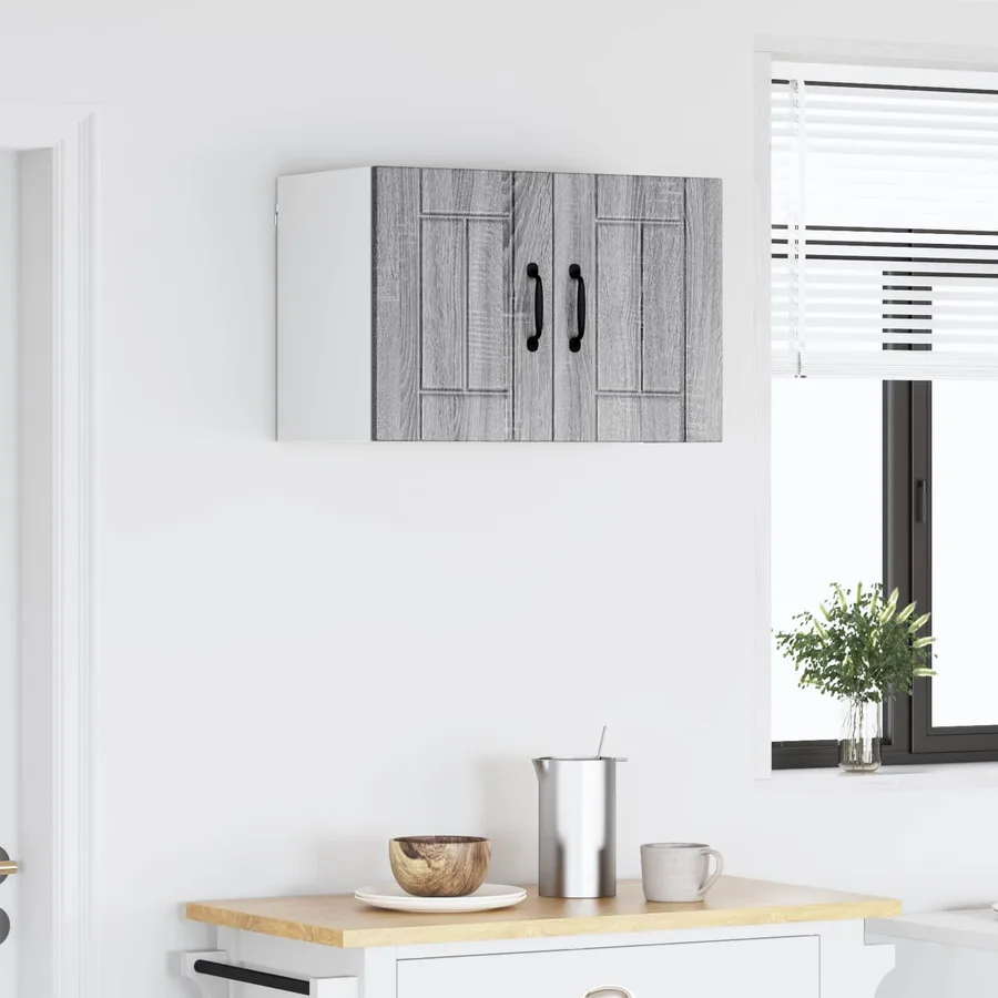 Meuble mural LUCCA Sonoma gris 60 x 31 x 40 cm - 4