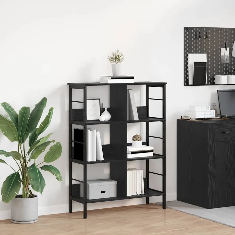 Étagère Chêne noir 82 x 32 x 112 cm Bois d'ingénierie
