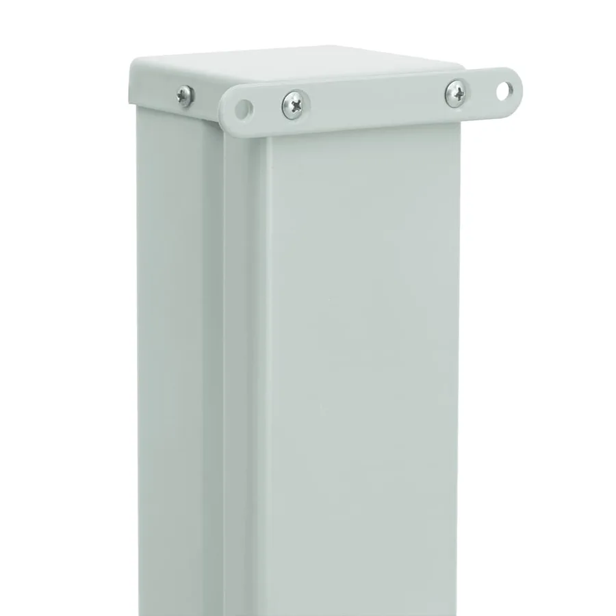 Auvent latéral rétractable de patio 100x300 cm Gris - 9