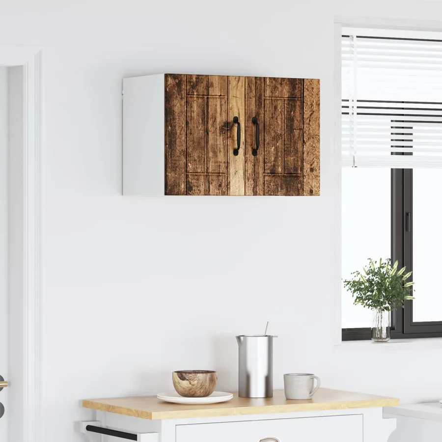 Meuble mural LUCCA Bois ancien 60 x 31 x 40 cm