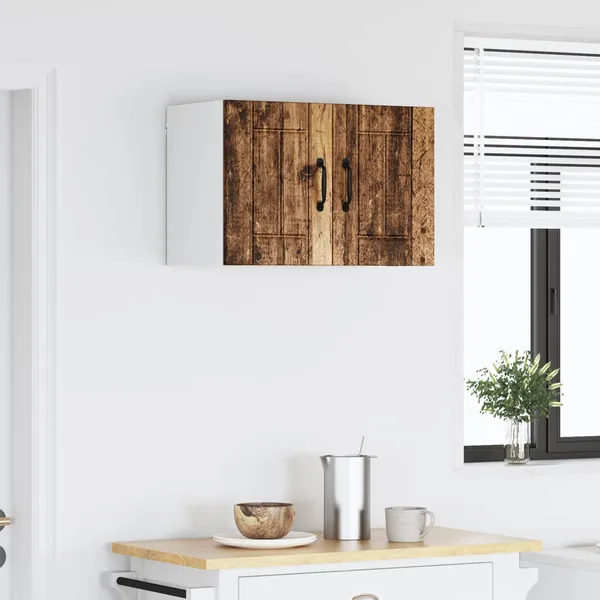 Meuble mural LUCCA Bois ancien 60 x 31 x 40 cm